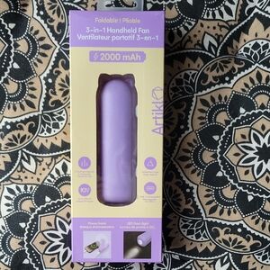 Artiklz Purple Foldable Handheld Fan